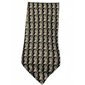 Vintage Retro The Nature Conservancy Preservation Tiger Repeating Neck tie